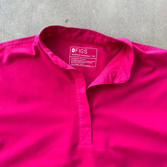 Figs Women's Sleeveless Top - Bright Pink - Picture 5 of 6